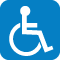 Résidence avec accès pour personnes à mobilité réduite.